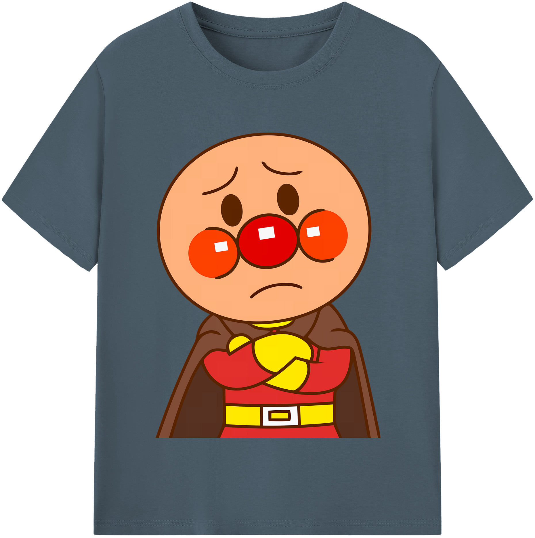 （画像用） アンパンマン Anpanman 綿100％半袖Tシャツ（フロントプリント）